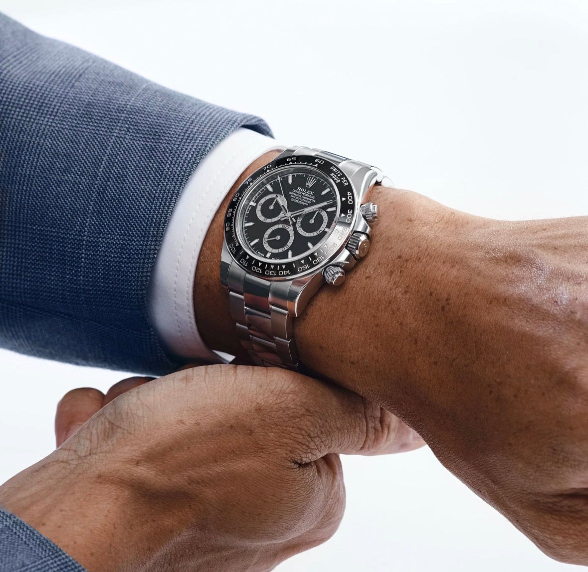Daytona Stainless Steel Black Dial 40 mm