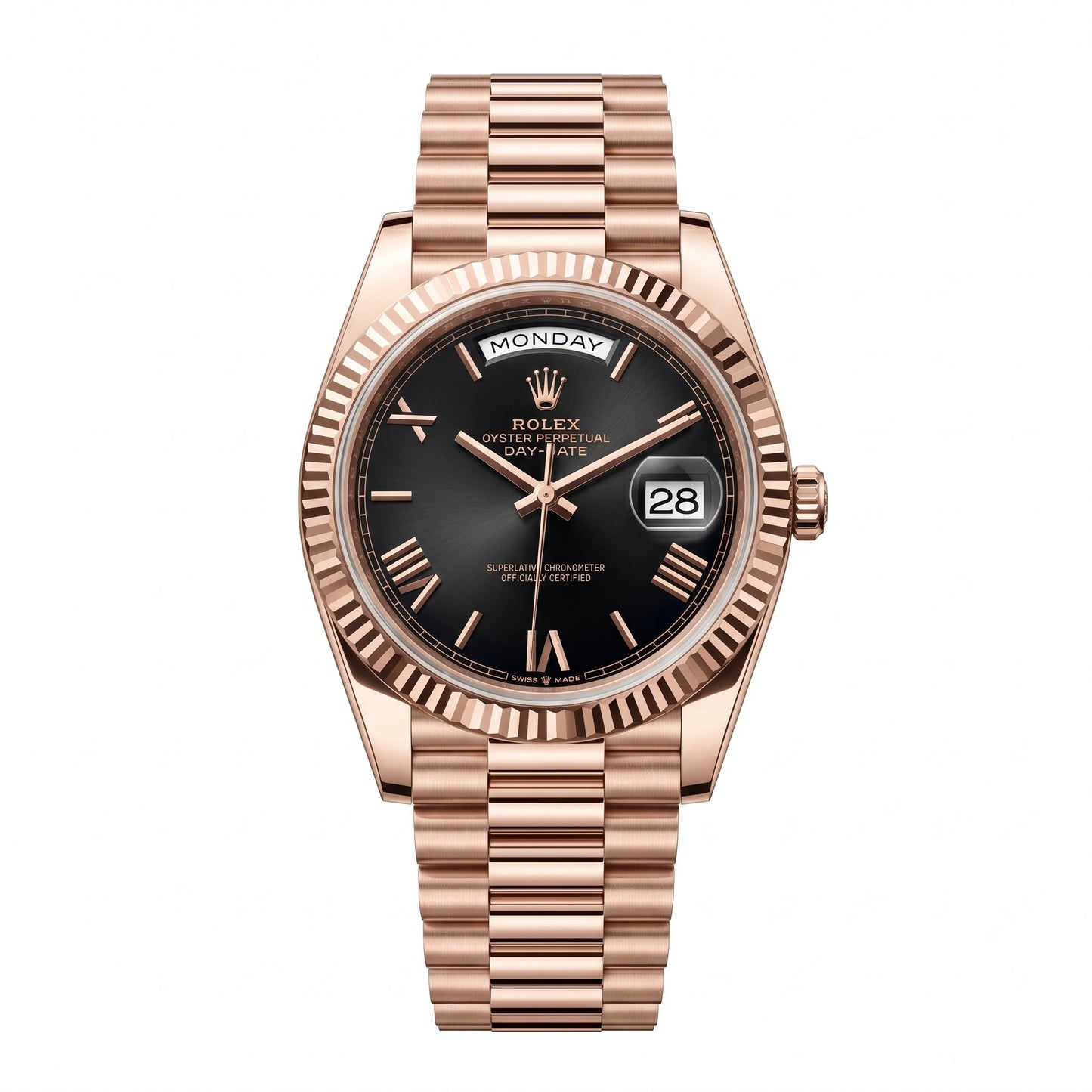 Day-Date 40 Everose Gold "Black" President