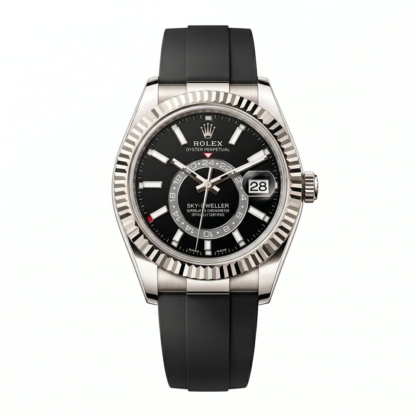 Sky-Dweller Silver Oysterflex "Black Dial"