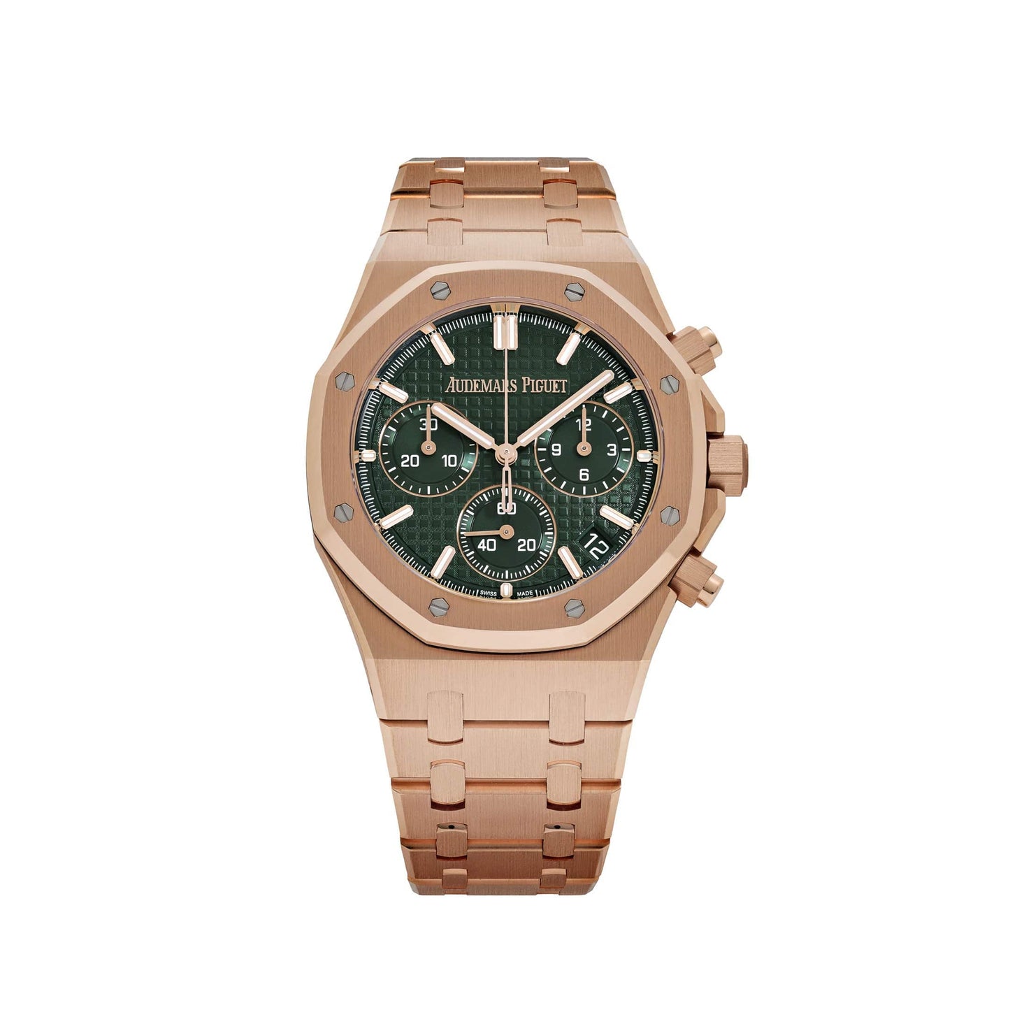 Audemars Piguet Royal Oak 26240OR.OO.1320OR.08 Chronograph Rose Gold Khaki Green Dial