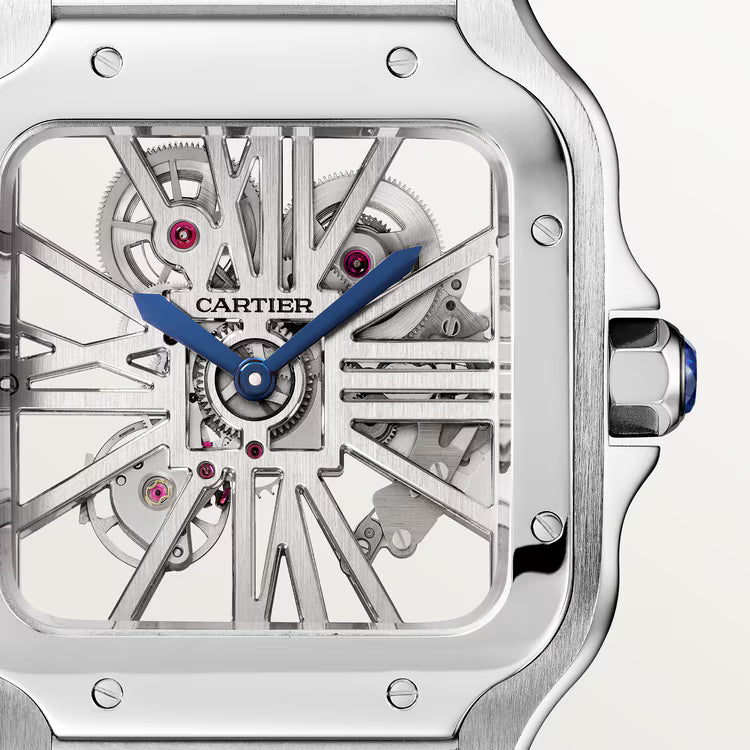 Cartier Santos Skeleton Stainless Steel