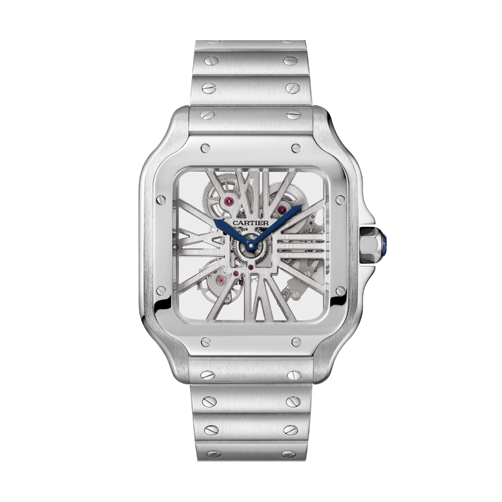 Cartier Santos Skeleton Stainless Steel