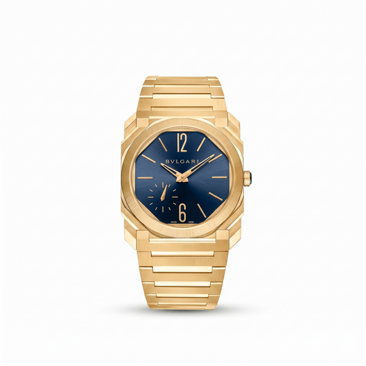 Bvlgari Octo Finissimo Yellow Gold Blue Dial