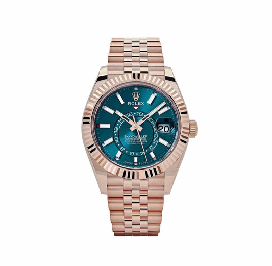 Sky-Dweller Rose Gold Blue-Green Dial Jubilee