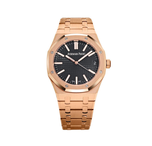 Audemars Piguet Royal Oak Rose Gold Black Dial