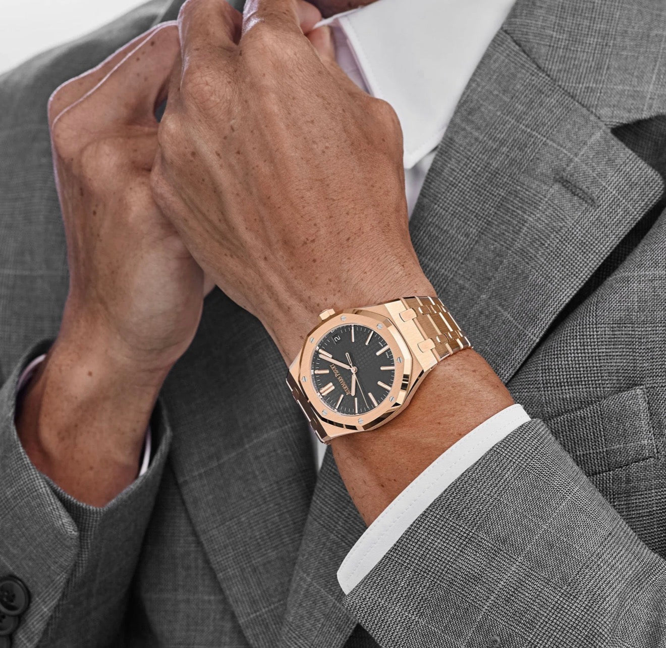 Audemars Piguet Royal Oak Rose Gold Black Dial