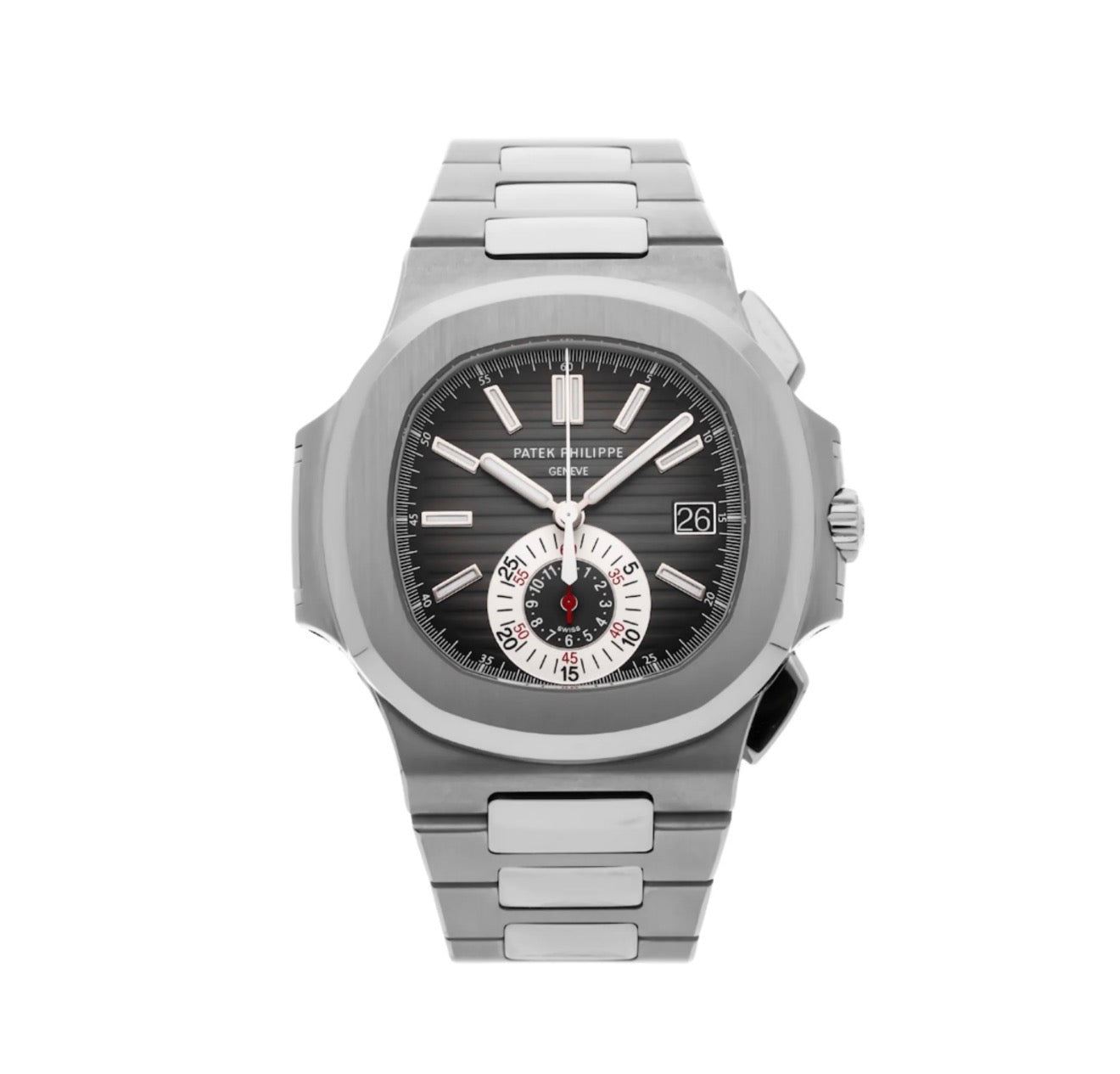 Patek Philippe Nautilus 5980/1A-014 Chronograph Stainless Steel Grey Dial