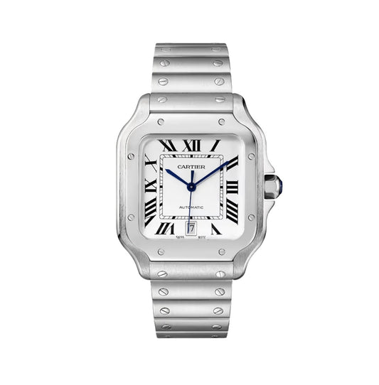 Cartier Santos Stainless Steel White Dial