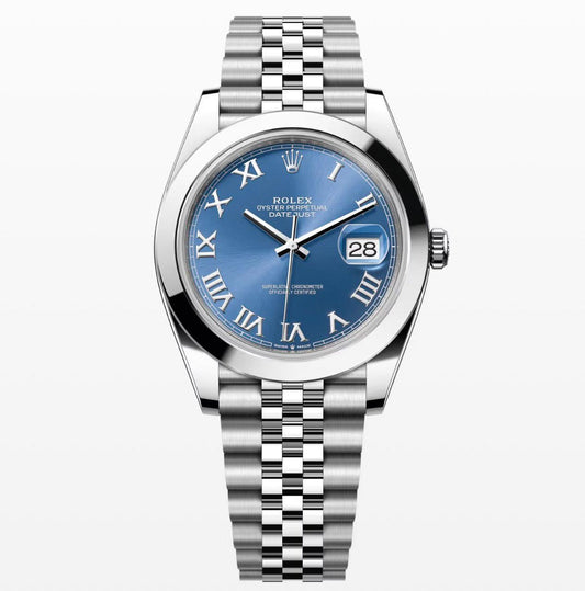 Datejust Silver Blue Dial 41 mm