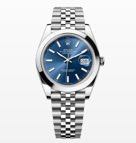 Datejust Silver Blue Dial 41 mm