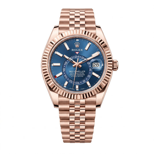 Sky-Dweller Everose Gold "Blue Dial" Jubilee