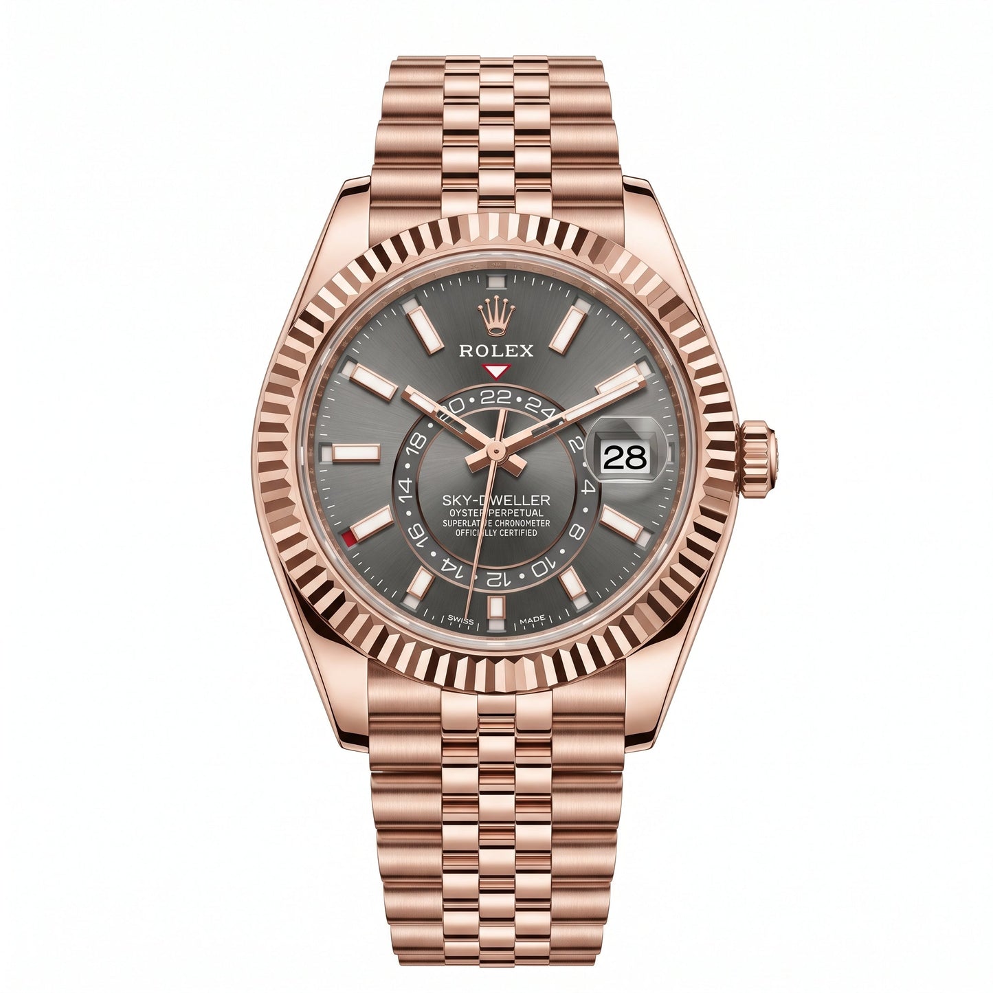 Sky-Dweller Everose Gold "Grey Dial" Jubilee