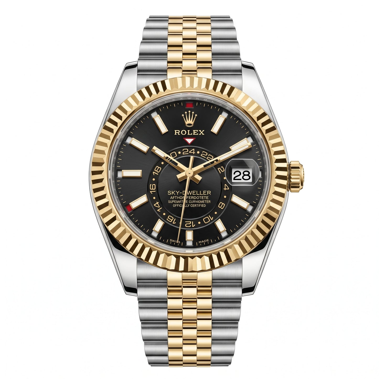 Sky-Dweller Oystersteel & Yellow Gold "Black Dial"