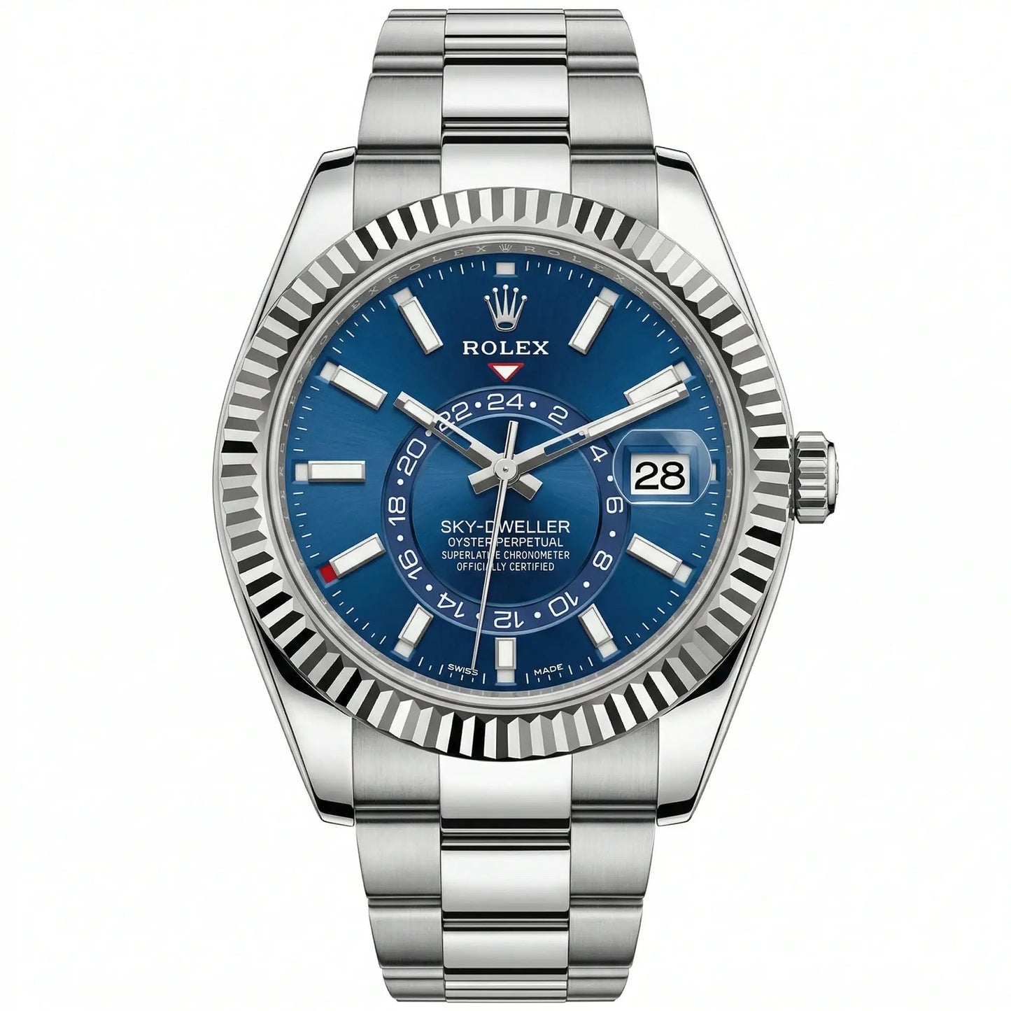 Sky-Dweller Silver Blue Dial