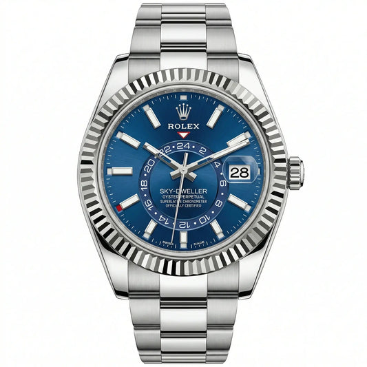 Sky-Dweller Silver Blue Dial