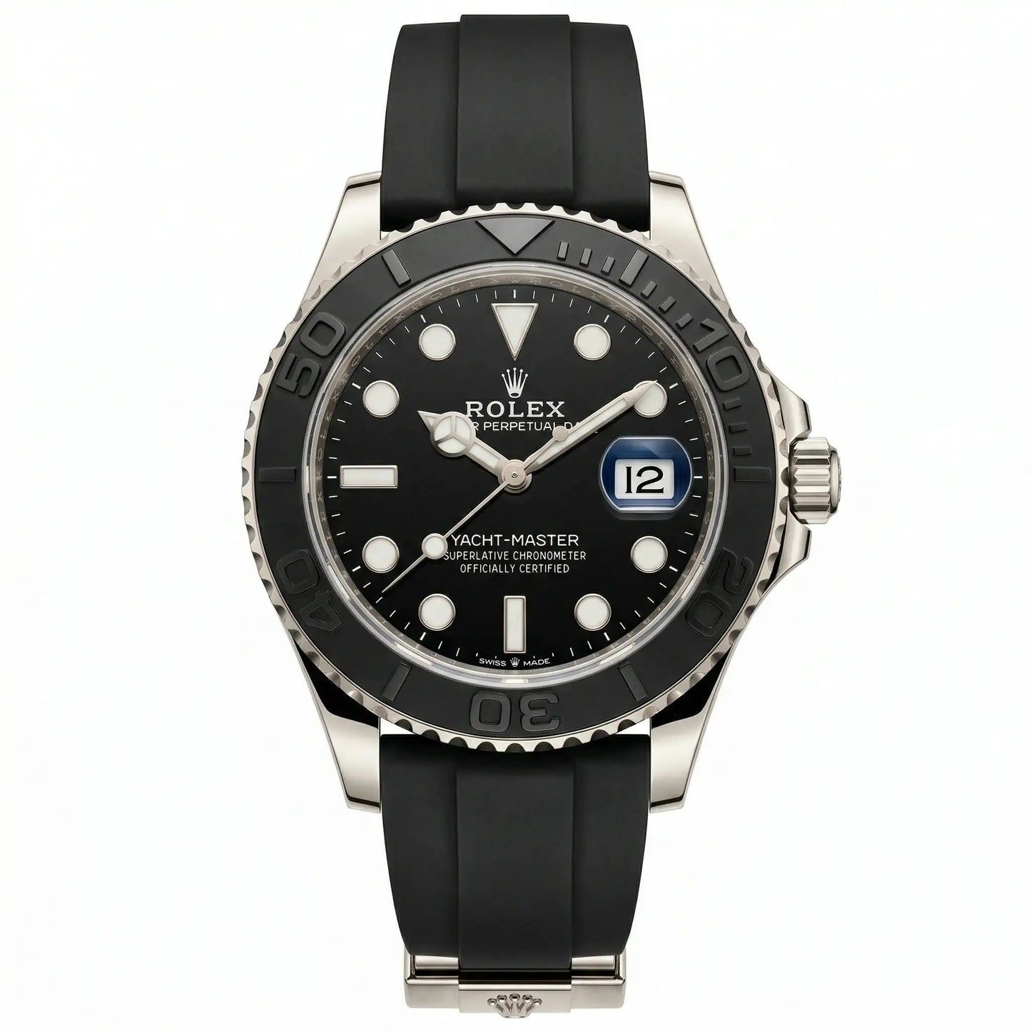 Yacht-Master Silver Rubber Strap