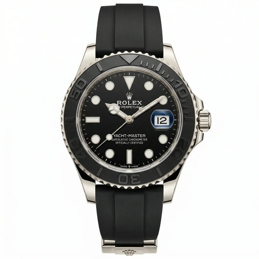Yacht-Master Silver Rubber Strap