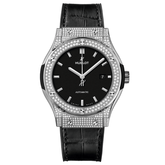 Hublot Classic Fusion Diamonds 42mm Dial Black