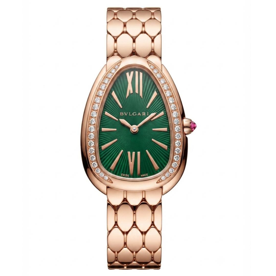 Bvlgari Seduttori Watch Green Dial 33mm
