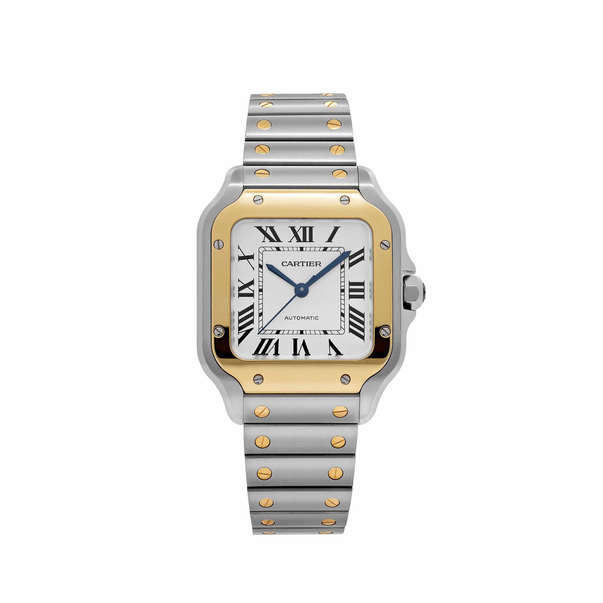 Cartier Santos Medium W2SA0016 Stainless Steel Yellow Gold White Dial Automatic (2026)