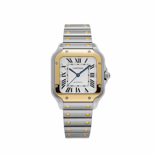 Cartier Santos Medium W2SA0016 Stainless Steel Yellow Gold White Dial Automatic (2026)