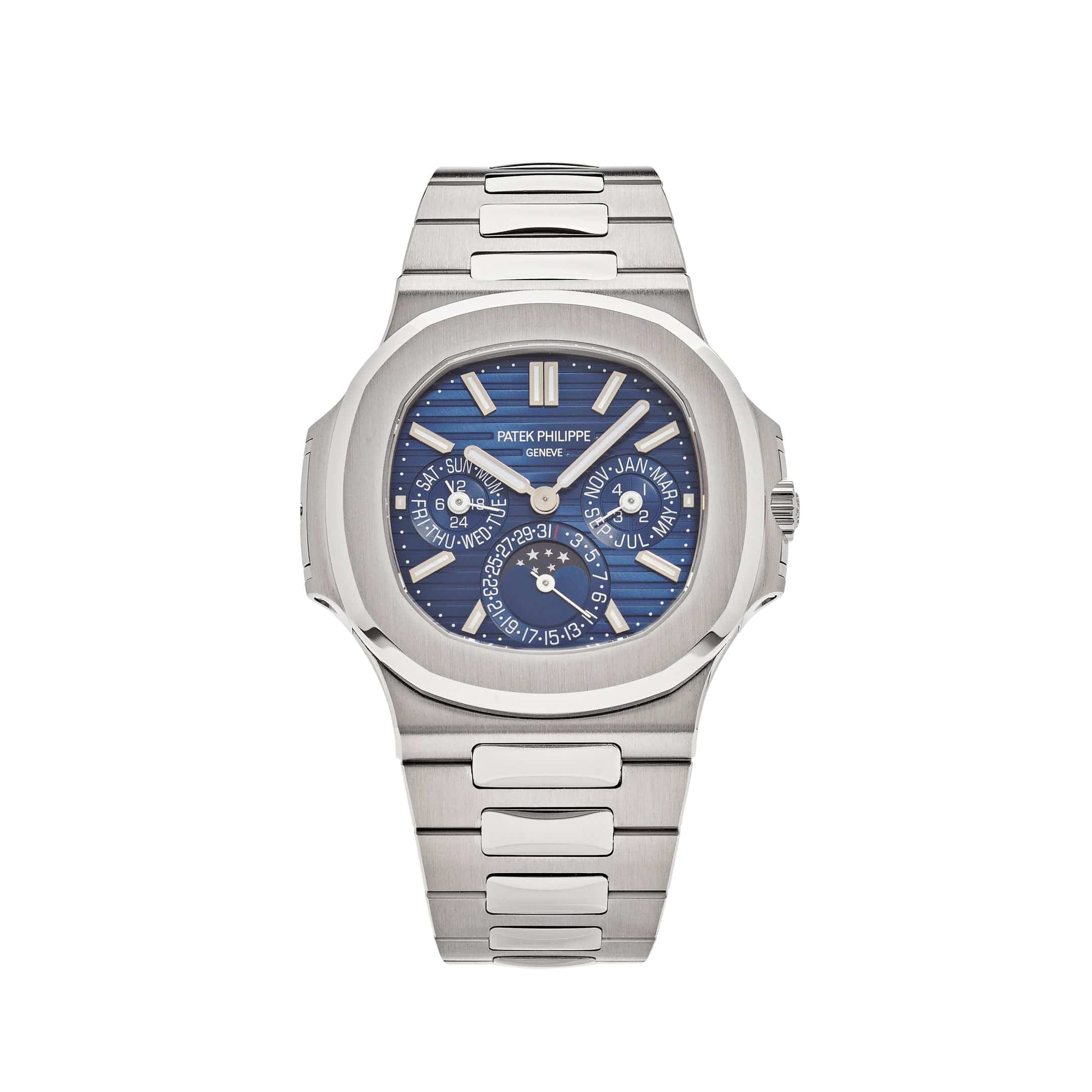 Patek Philippe Nautilus 5740/1G-001 Perpetual Calendar Moon Phases White Gold (2020)
