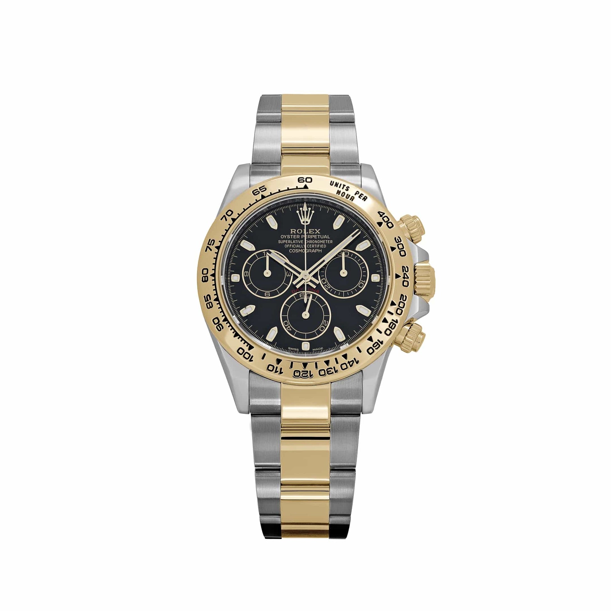 Rolex Daytona 116503 Yellow Gold Stainless Steel Black Dial